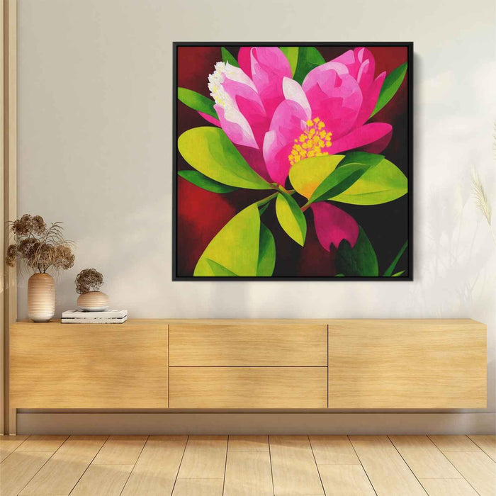 Cubist Oil Rhododendron #002 - Kanvah