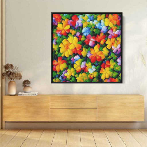 Cubist Oil Tropical Flowers #002 - Kanvah