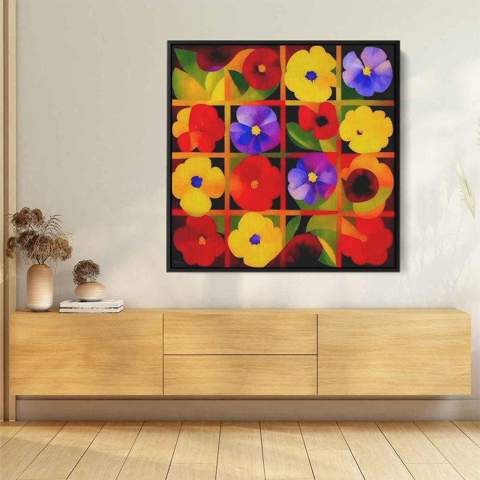 Cubist Oil Wild Flowers #004 - Kanvah