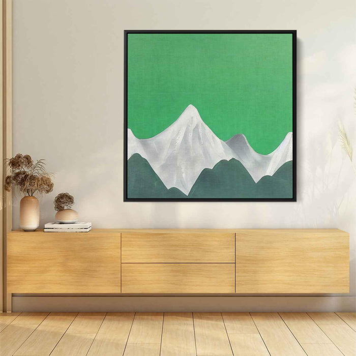 Green Abstract Mountain #002 - Kanvah
