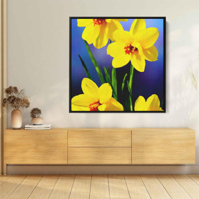 Impressionist Oil Daffodils #002 - Kanvah