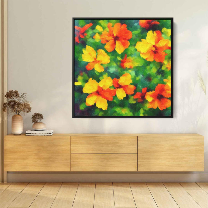 Impressionist Oil Tropical Flowers #002 - Kanvah