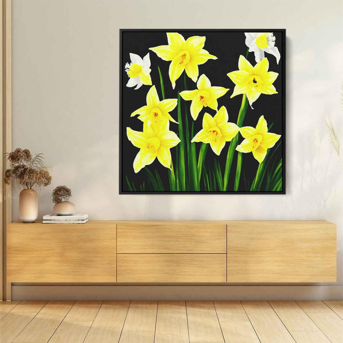 Ink Drawing Daffodils #004 - Kanvah