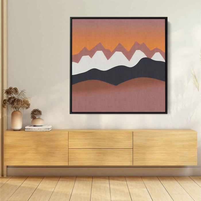 Line Art Desert Mountains #018 - Kanvah