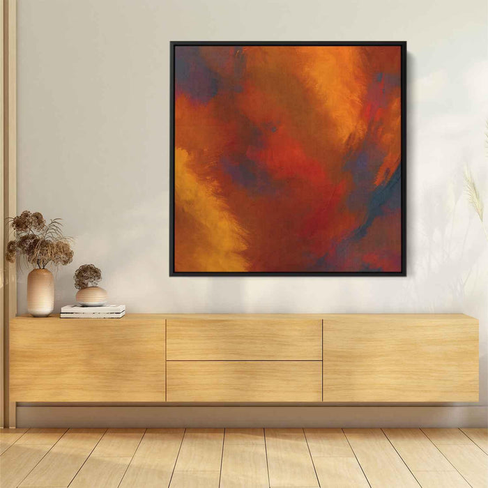 Orange Abstract Print #030 - Kanvah