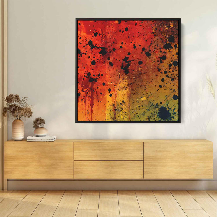 Orange Abstract Splatter #016 - Kanvah