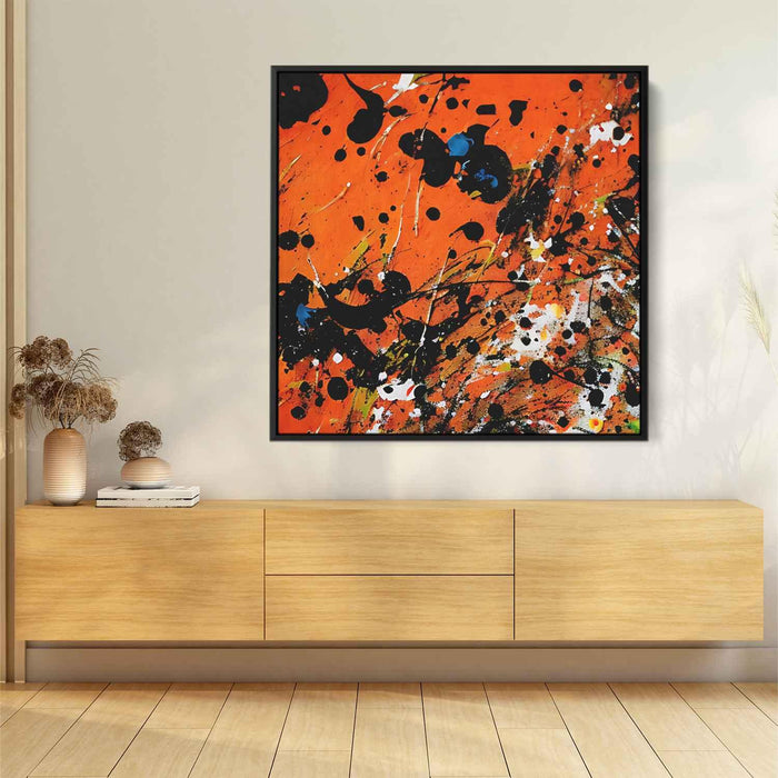 Orange Abstract Splatter #026 - Kanvah