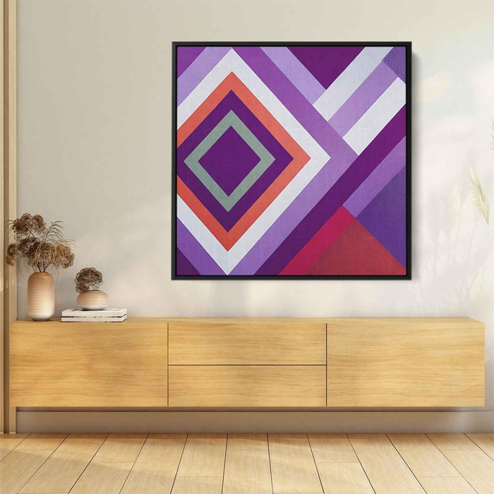 Purple Geometric Abstract #002 - Kanvah