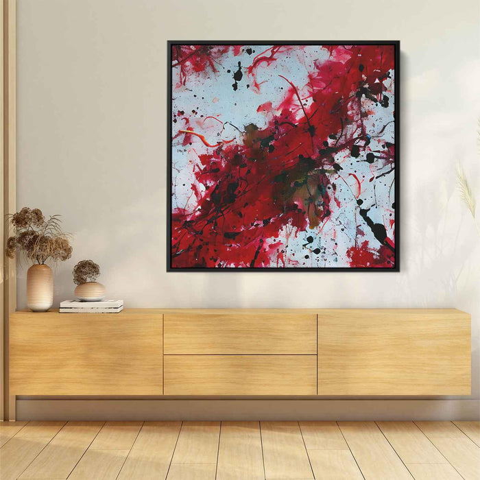 Red Abstract Splatter #002 - Kanvah