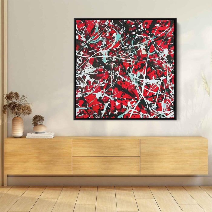 Red Abstract Splatter #004 - Kanvah