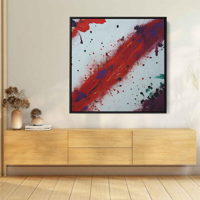 Red Abstract Splatter #006 - Kanvah