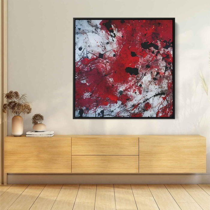 Red Abstract Splatter #008 - Kanvah