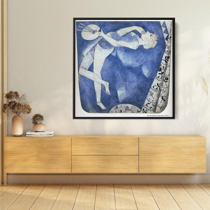 The painter to the moon (1917) by Marc Chagall - Kanvah