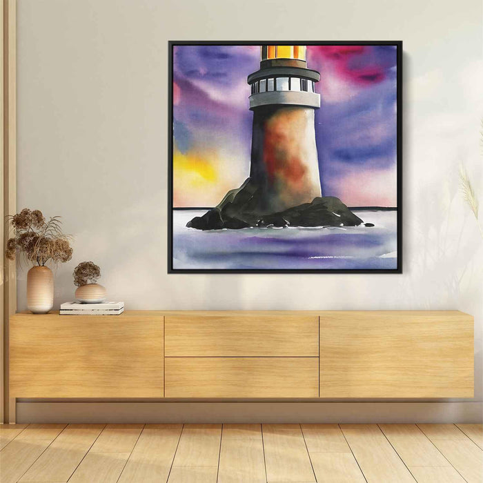 Watercolor Lighthouse #010 - Kanvah