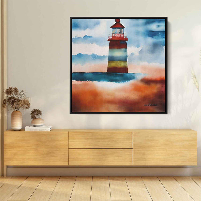 Watercolor Lighthouse #032 - Kanvah