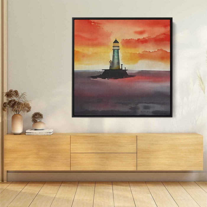 Watercolor Lighthouse #042 - Kanvah