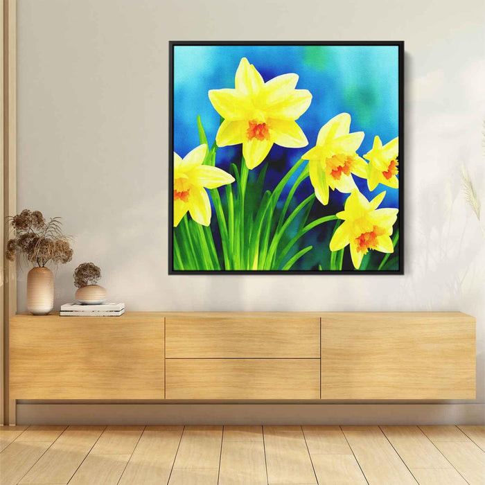 Watercolor Daffodils #009 - Kanvah