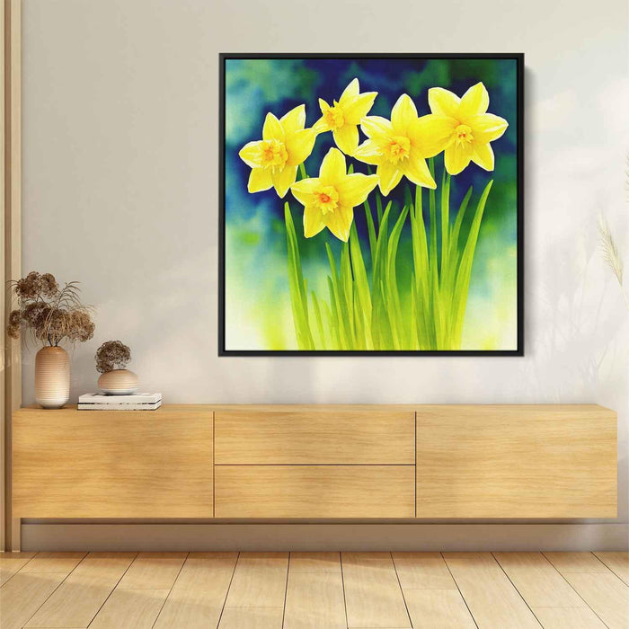 Watercolor Daffodils #010 - Kanvah