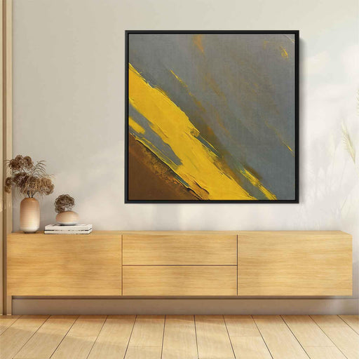 Yellow Abstract Print #053 - Kanvah