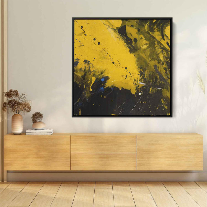 Yellow Abstract Splatter #030 - Kanvah