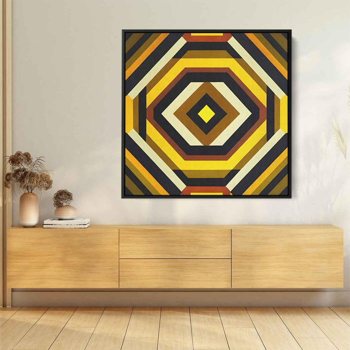 Yellow Geometric Abstract #022 - Kanvah