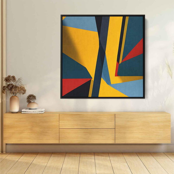 Yellow Geometric Abstract #032 - Kanvah