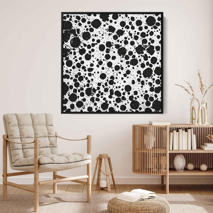 Black and White Abstract Splatter #015 - Kanvah