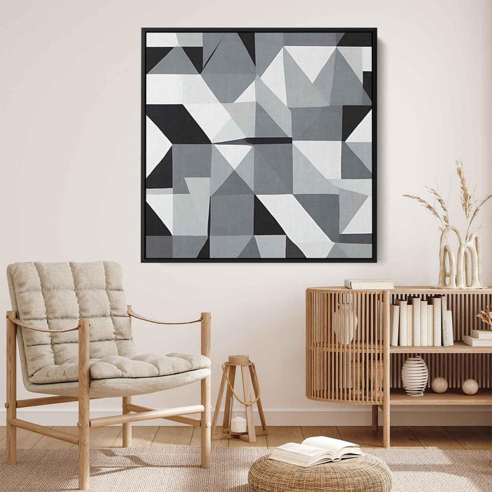 Black and White Geometric #023 - Kanvah