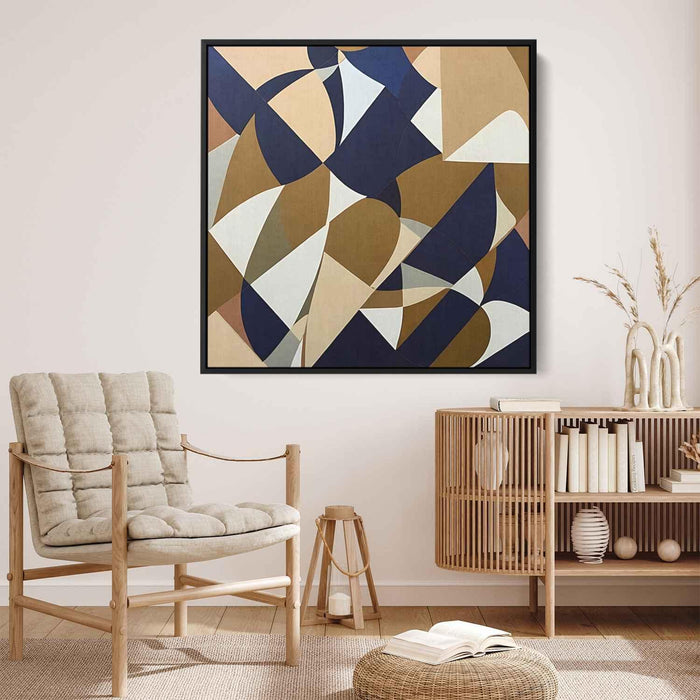 Brown Geometric Abstract #027 - Kanvah