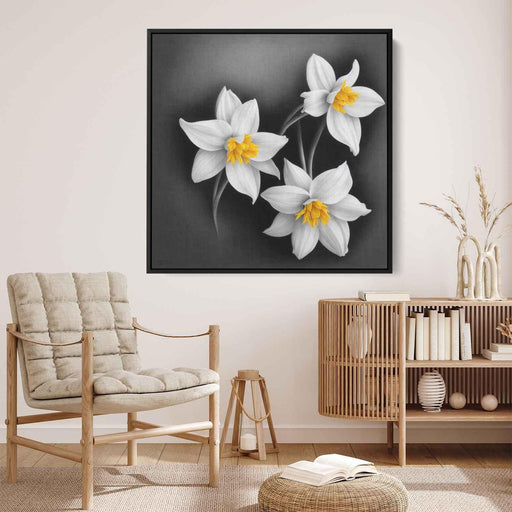 Charcoal Daffodils #003 - Kanvah