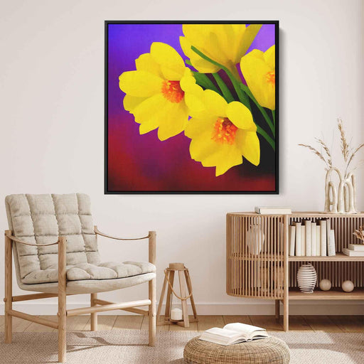 Contemporary Oil Daffodils #001 - Kanvah