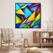 Cubist Oil Birds of Paradise #003 - Kanvah