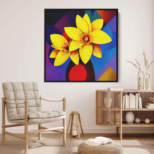 Cubist Oil Daffodils #005 - Kanvah