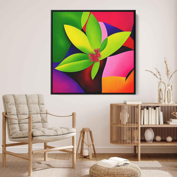 Cubist Oil Rhododendron #003 - Kanvah