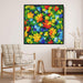 Cubist Oil Tropical Flowers #001 - Kanvah