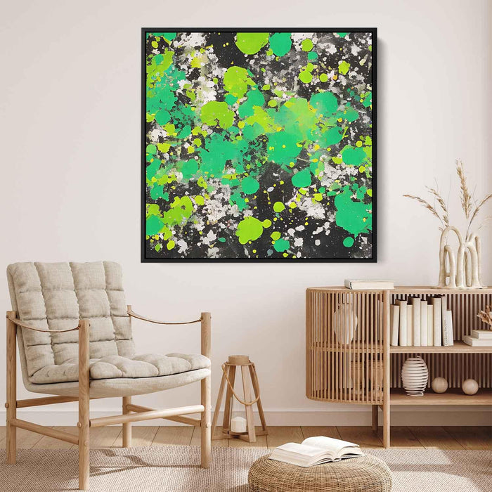 Green Abstract Splatter #003 - Kanvah