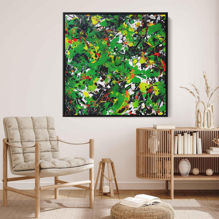 Green Abstract Splatter #015 - Kanvah