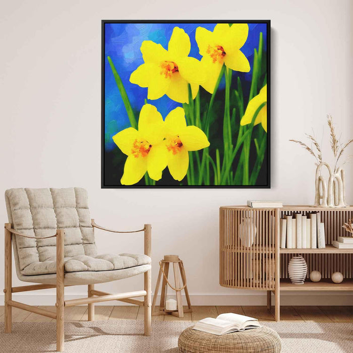 Impressionist Oil Daffodils #001 - Kanvah