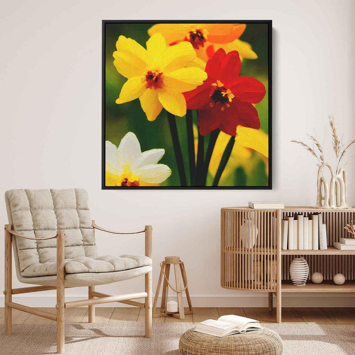 Impressionist Oil Daffodils #003 - Kanvah