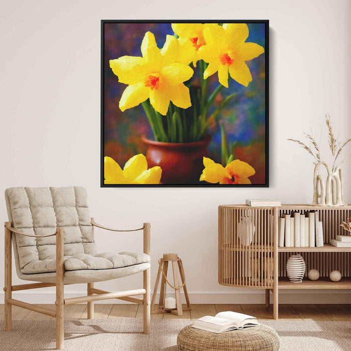 Impressionist Oil Daffodils #007 - Kanvah