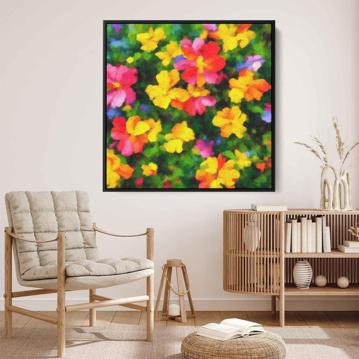 Impressionist Oil Tropical Flowers #003 - Kanvah