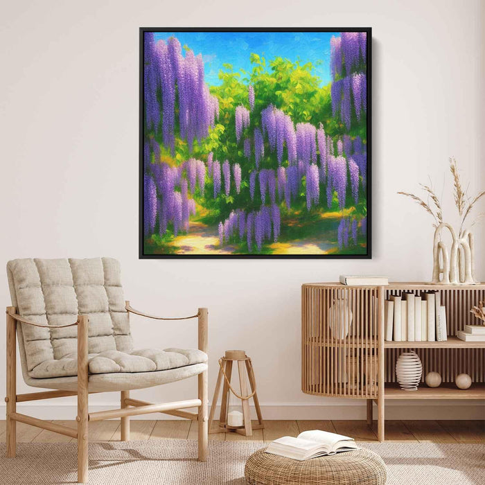 Impressionist Oil Wisteria #001 - Kanvah