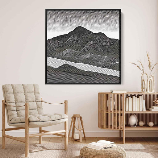 Line Art Desert Mountains #036 - Kanvah