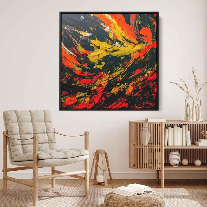 Orange Abstract Splatter #001 - Kanvah