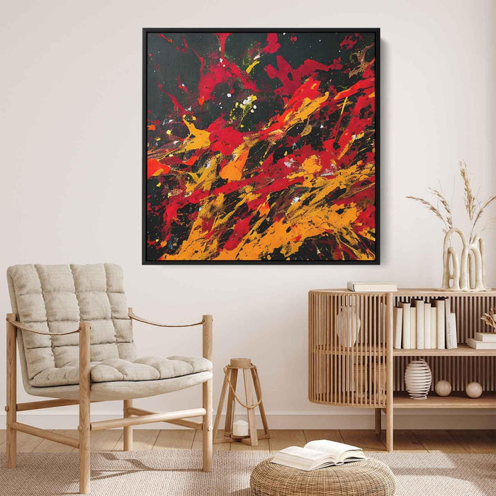 Orange Abstract Splatter #013 - Kanvah