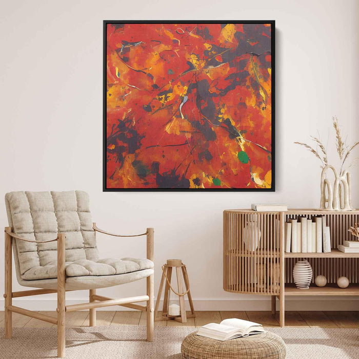 Orange Abstract Splatter #017 - Kanvah