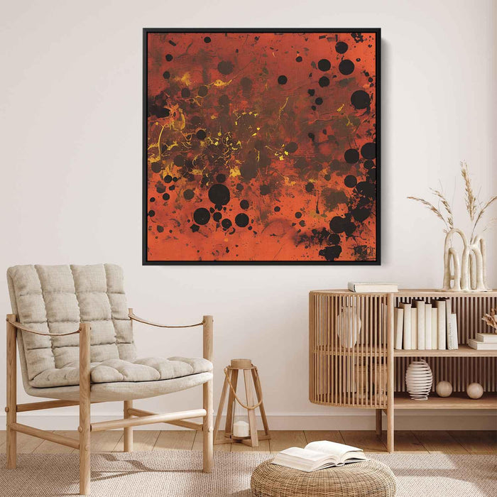 Orange Abstract Splatter #021 - Kanvah