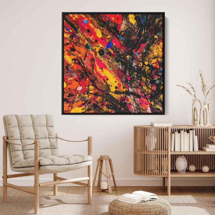 Orange Abstract Splatter #023 - Kanvah