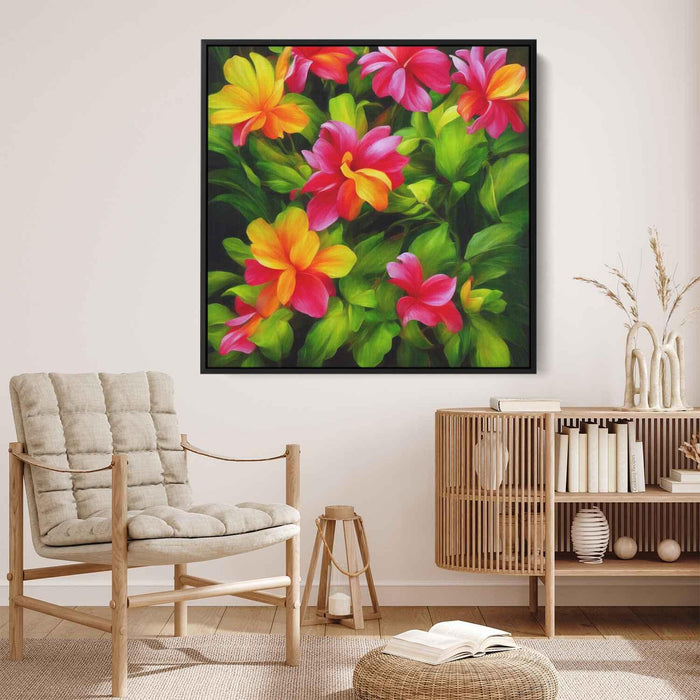 Realistic Oil Tropical Flowers #003 - Kanvah