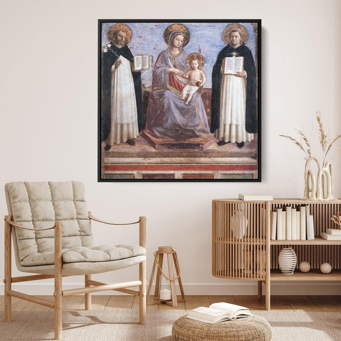 Virgin and Child with Sts. Dominic and Thomas Aquinas (1445) by Fra Angelico - Kanvah